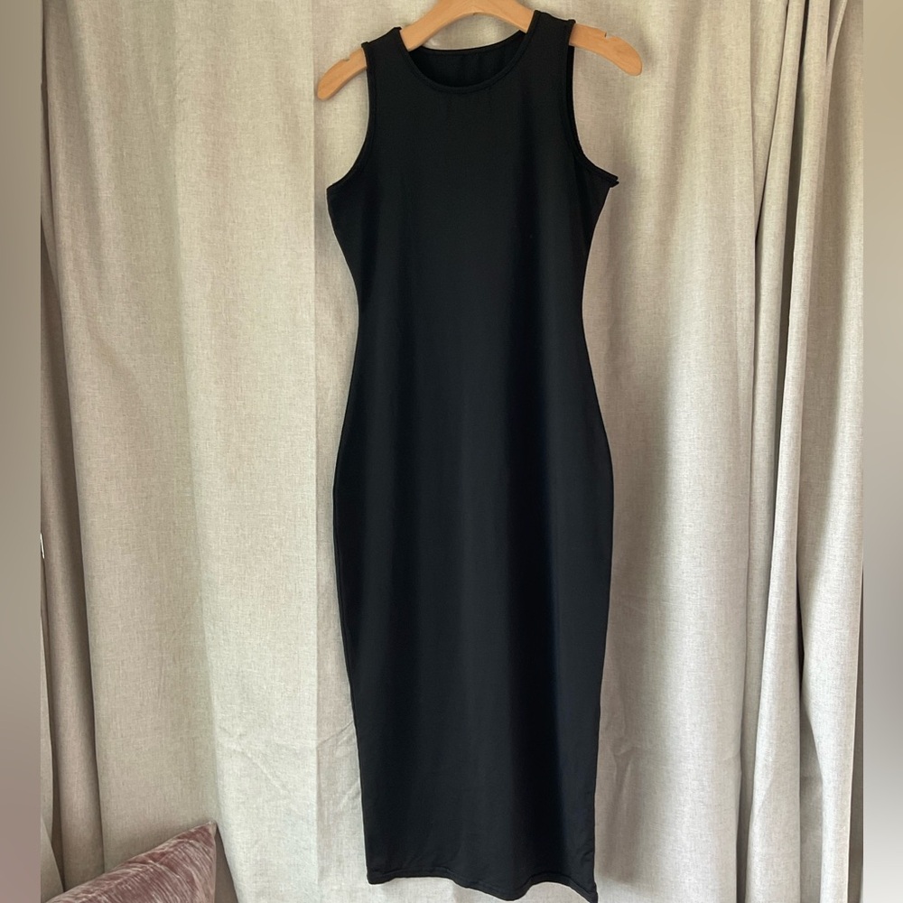 Black Bodycon Sleeveless Dress
